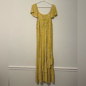 Isabel Maternity by Ingrid & Isabel Yellow Floral Maxi Dress